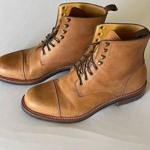 Beckett Simonon Dowler Boot in Walnut Pull-up Leather. Men’s size 10.